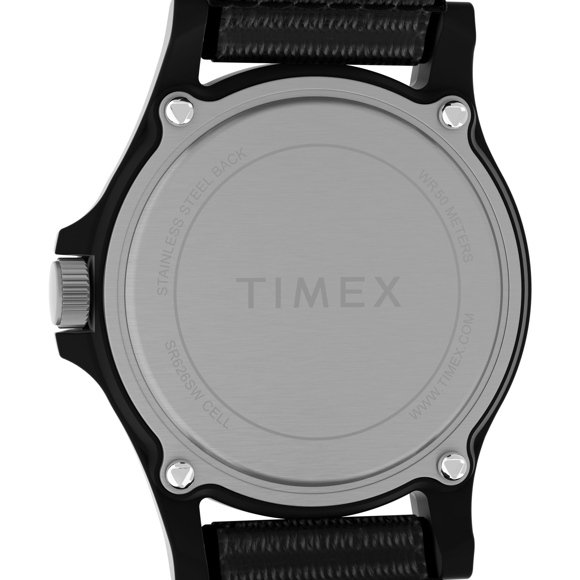 Timex Unisex Grand Teton National Park 40mm Watch - Black Fastwrap Green Dial Black Case 5