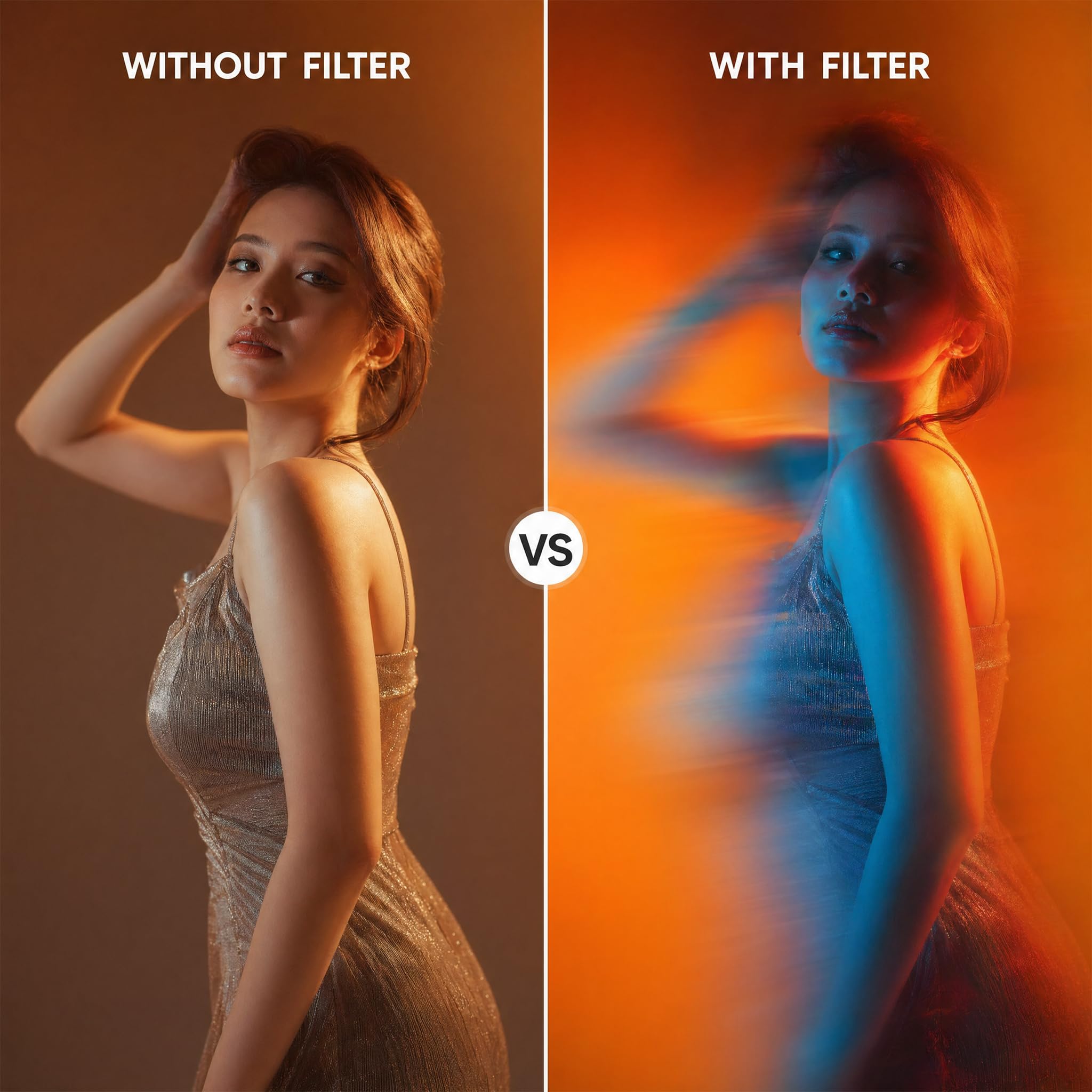 KOGJAERS 100mm Handheld Ghost FX Filter, Double-Sided Prism Motion Blur 4