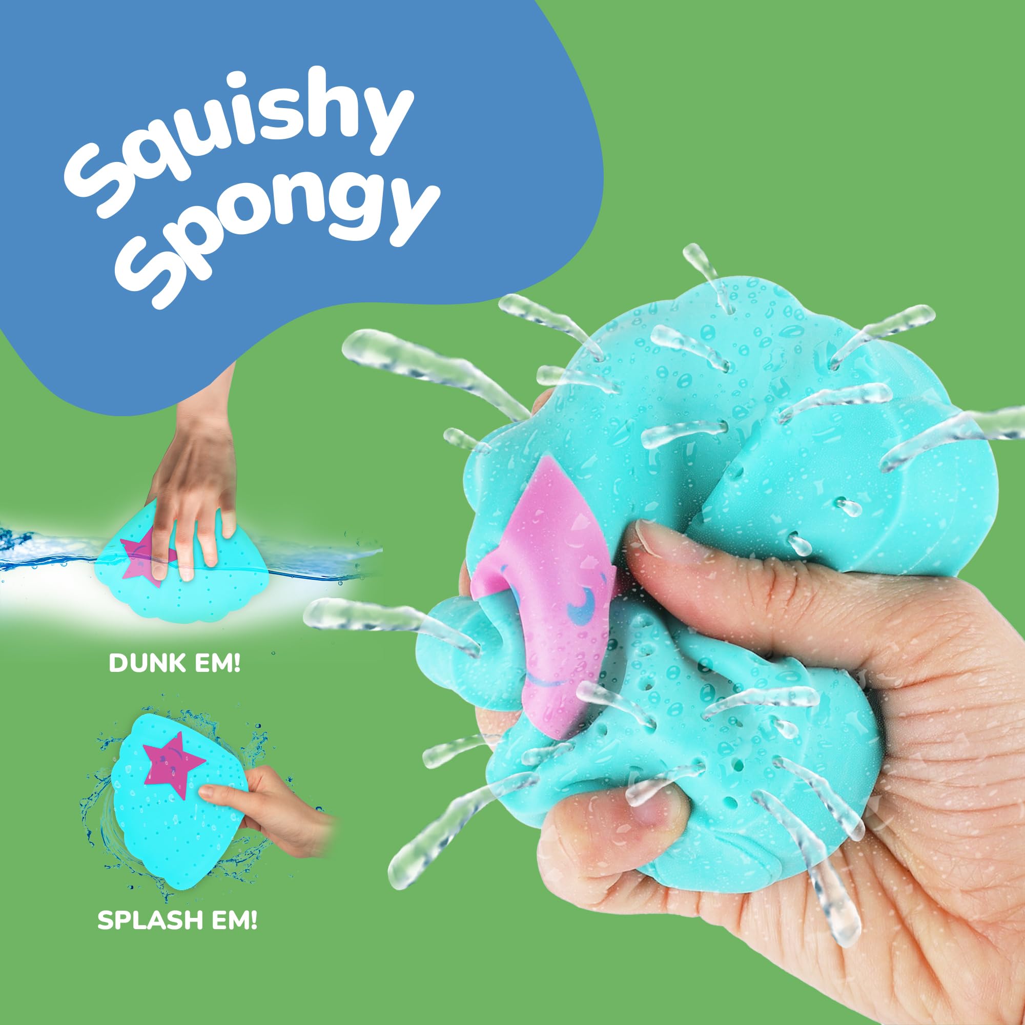 ArtCreativity Tennis Balls Water Splash Toys - Set of 3 - Spongy Bath Toy for Kids - Vibrant Colors with 3 Different Ball Designs - Bathtub Toy for Fun in the Tub - Kids Pool Toys & Pool Accessories 4