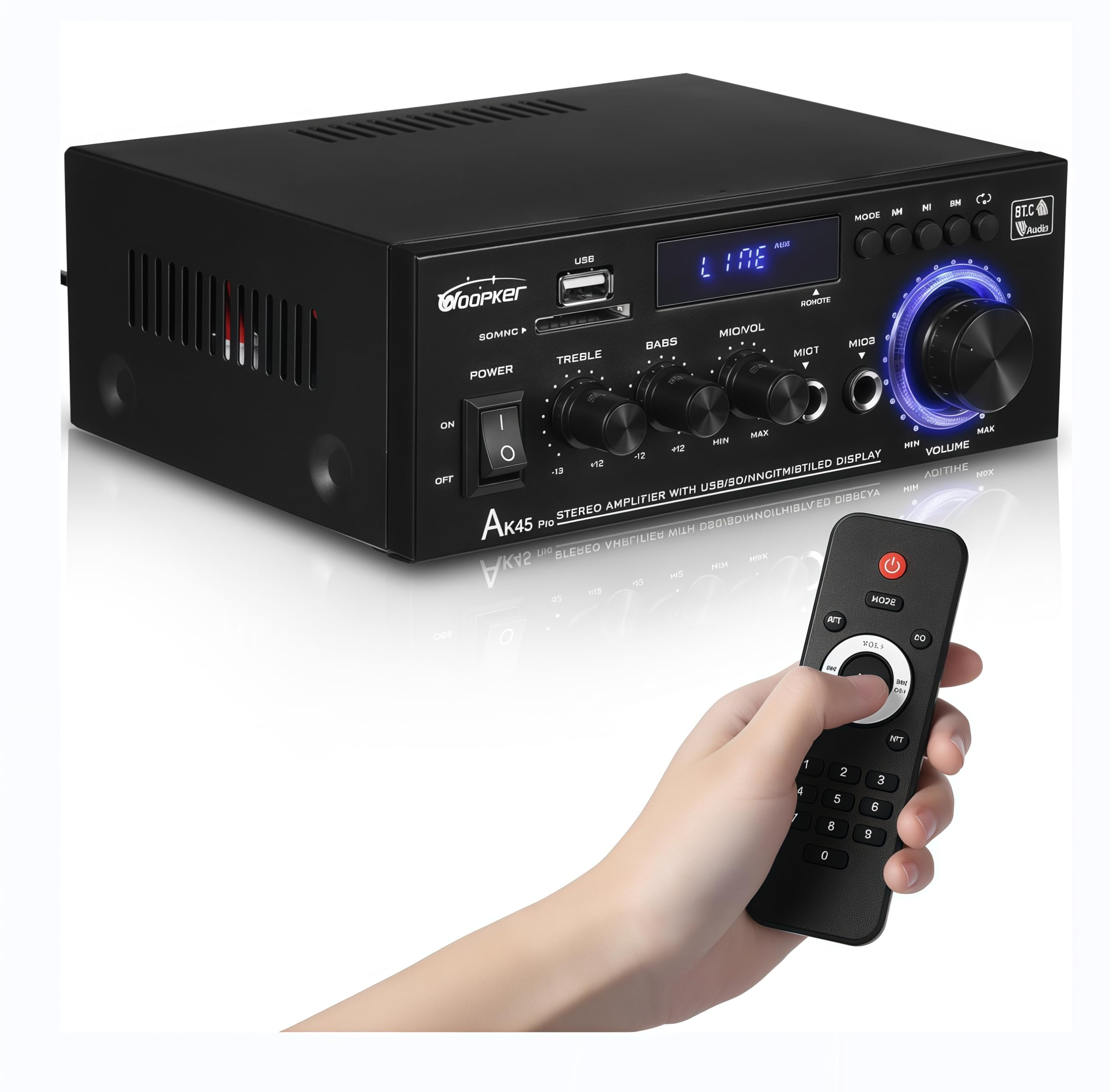 AK45 Pro Stereo Receiver and Audio Amplifier 1