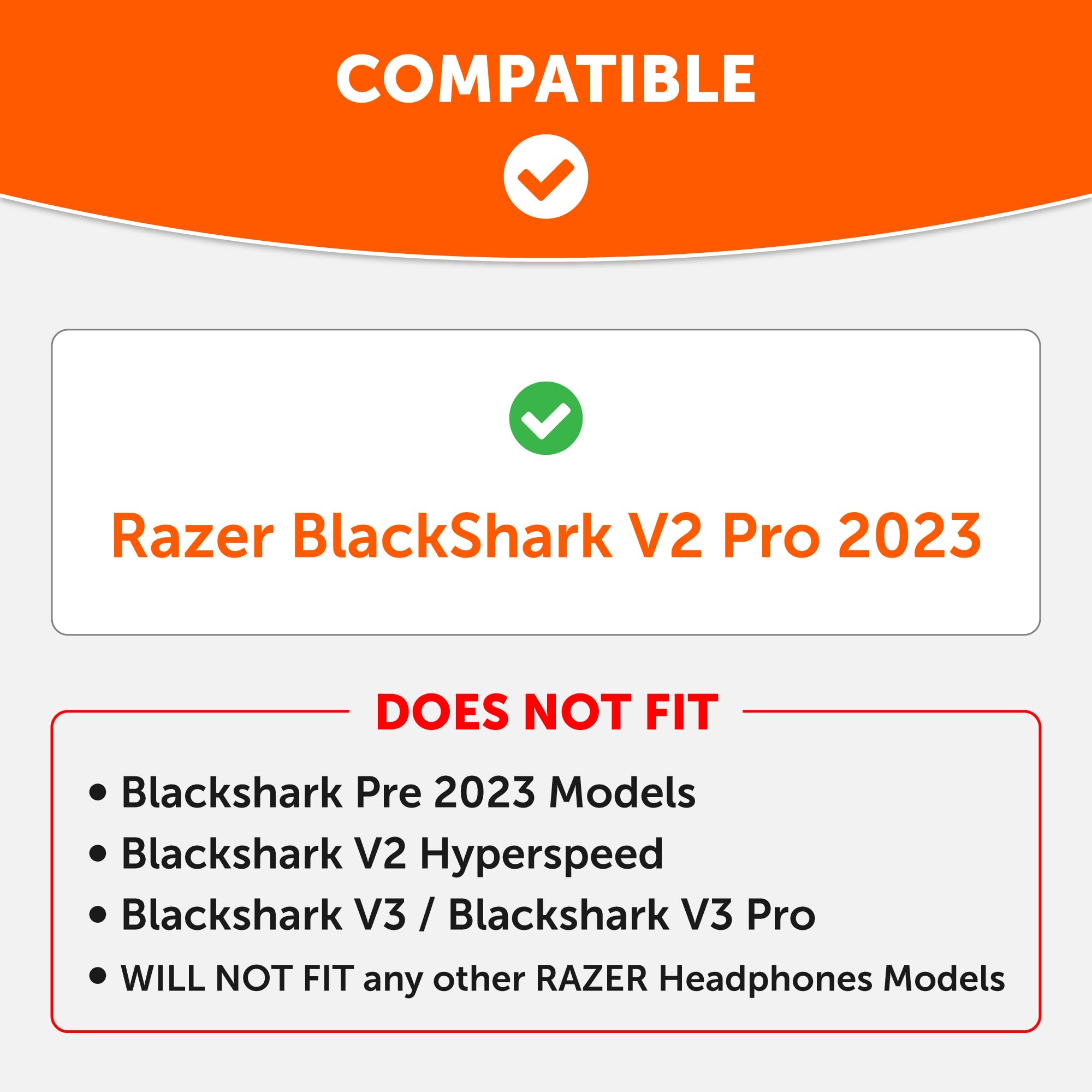 WC Freeze Blackshark V2 Pro 2023 - Cooling Gel Earpads by Wicked Cushions Only (Does not fit Old Blackshark V2 Pro) - Boost Comfort, Thickness, & Sound Isolation for Epic Gaming | Red Camo 3