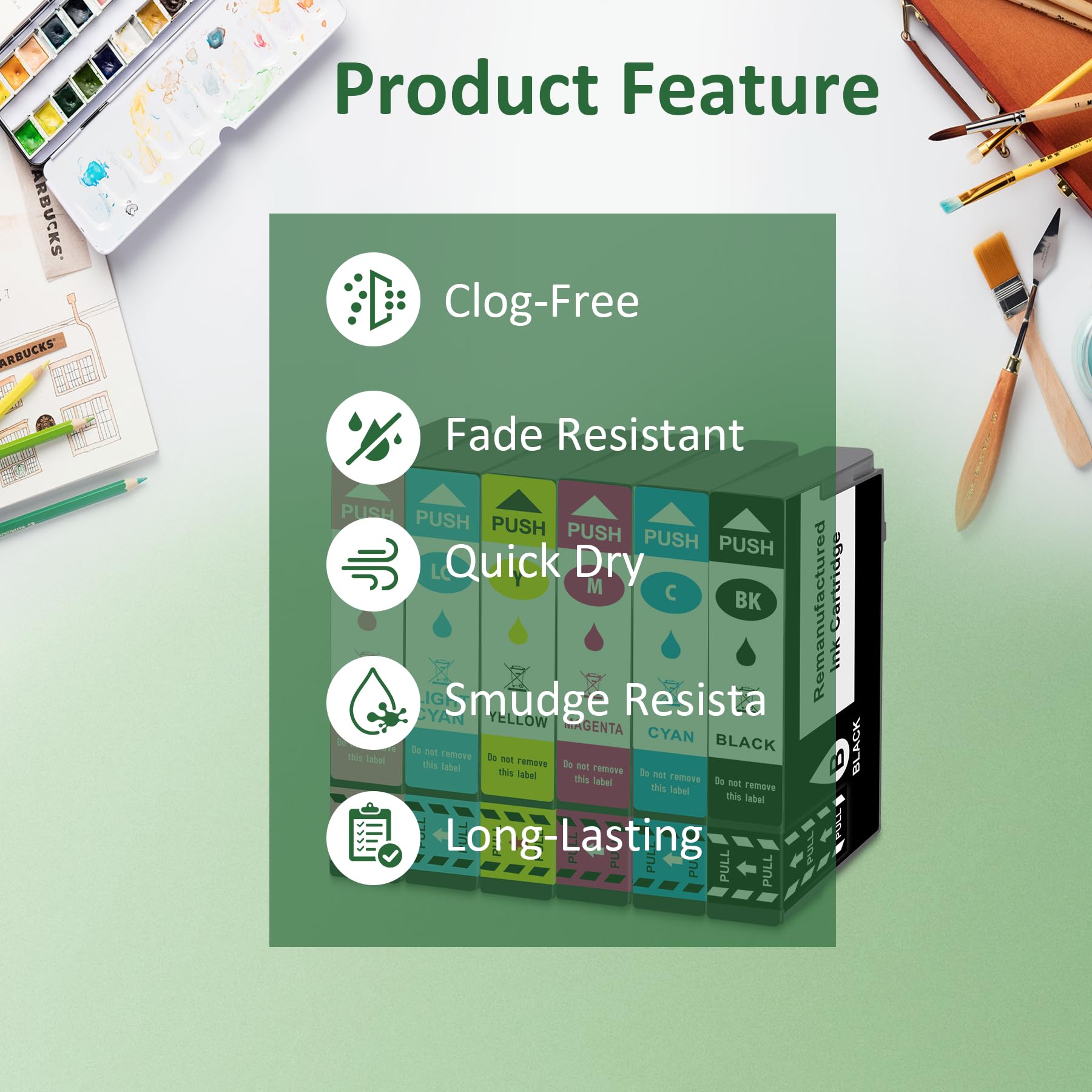 Remanufactured Ink Cartridges Replacements for T098 T98 Ink Cartridges 6