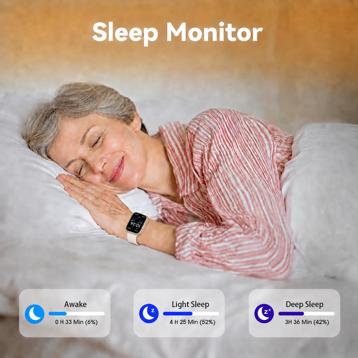 No APP No Phone Required Pedometer Watch, Senior Friendly, Step Counter 6