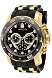 Invicta Men's 37229 Pro Diver Quartz Chronograph Blue, Red Dial Watch 4