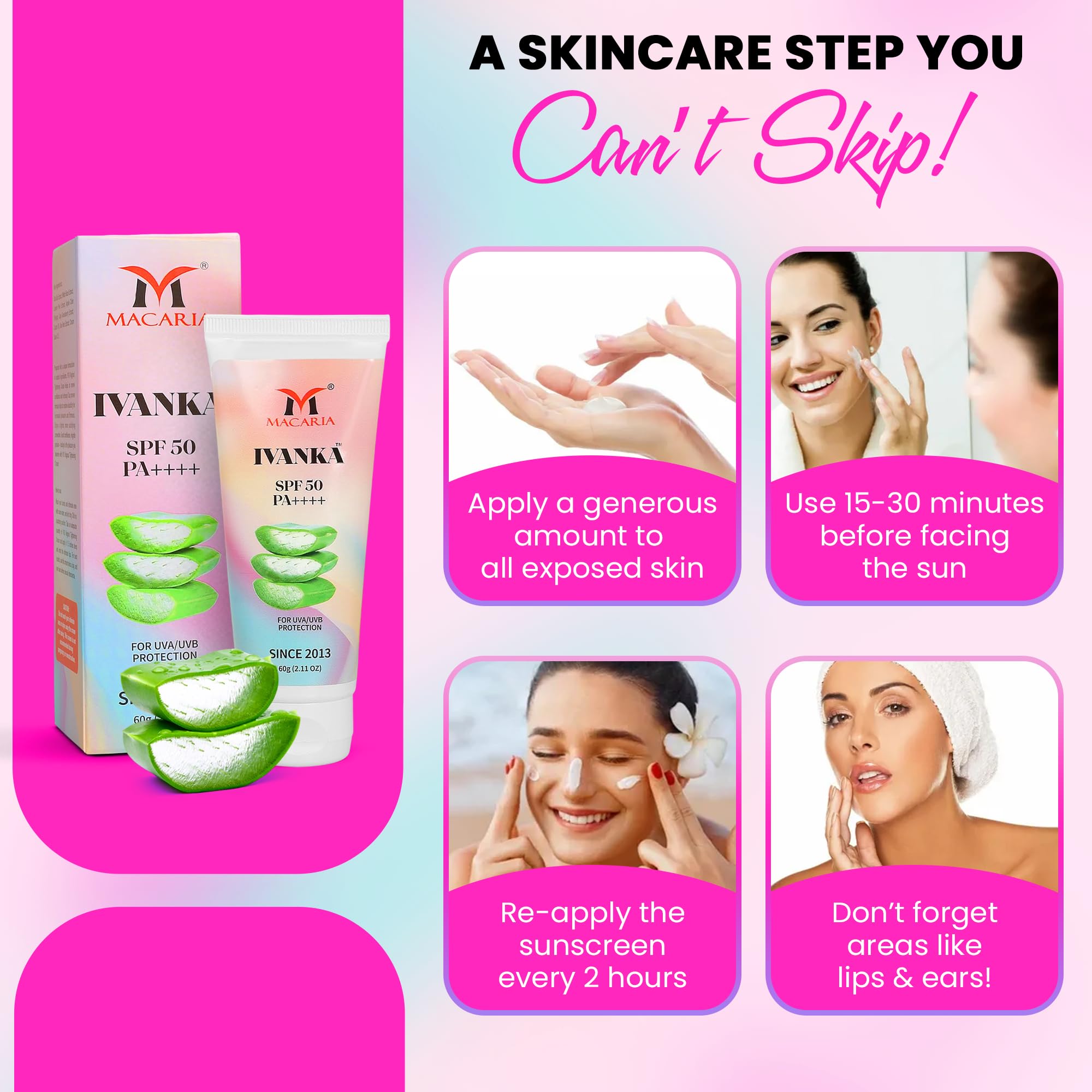 Ivanka Spf 50 Moisturising Sun Lotion SPF50+ 6