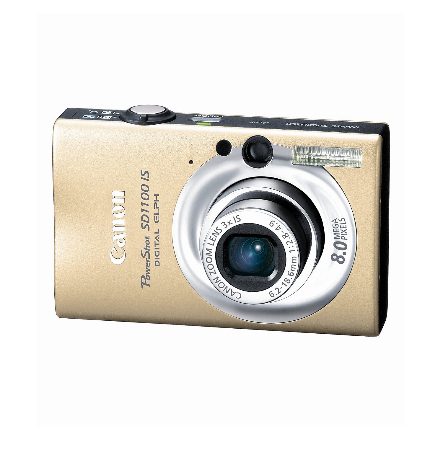 Canon PowerShot SD1100IS 8MP Digital Camera with 3x Optical Image Stabilized Zoom (Gold) 1