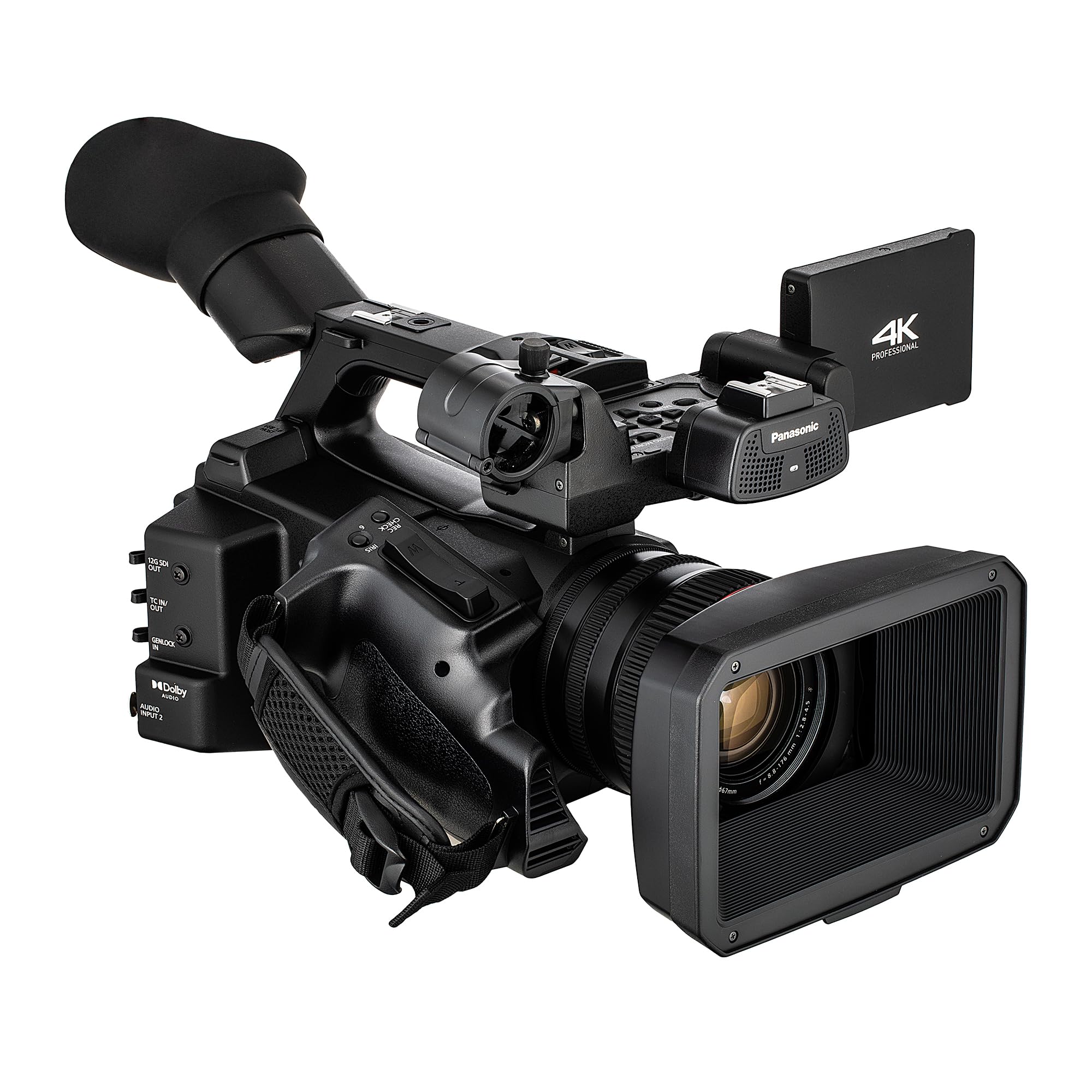 Panasonic AG-CX370 UHD 4K Pro Live Streaming Camcorder with NDI HX2 and Auto-Tracking Bundle with 64GB Memory Card + 67mm 3 Piece Filter Kit + Graduated Color Multicoated Filter Set + More 4