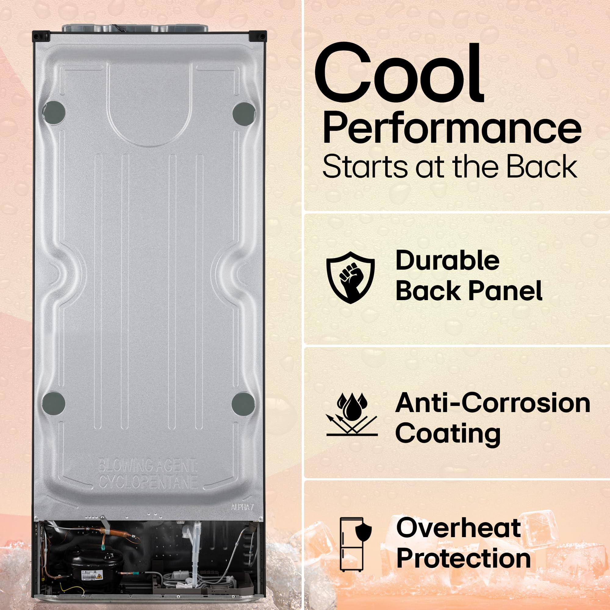 LG Smart Choice, 446 L, 1 Star, Convertible, Door Cooling+, Smart Inverter Compressor, Frost Free Double Door Refrigerator (GL-T502CESR, Ebony Sheen, Express Freeze & Multi Air Flow) 6
