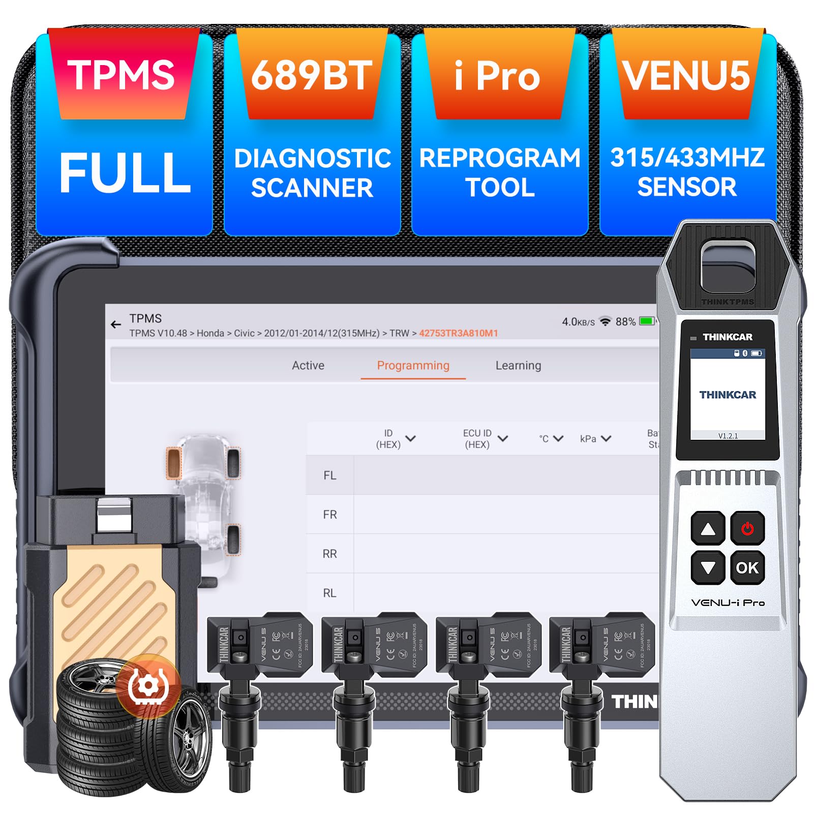 THINKSCAN 689BT TPMS Combos+ Glass 1