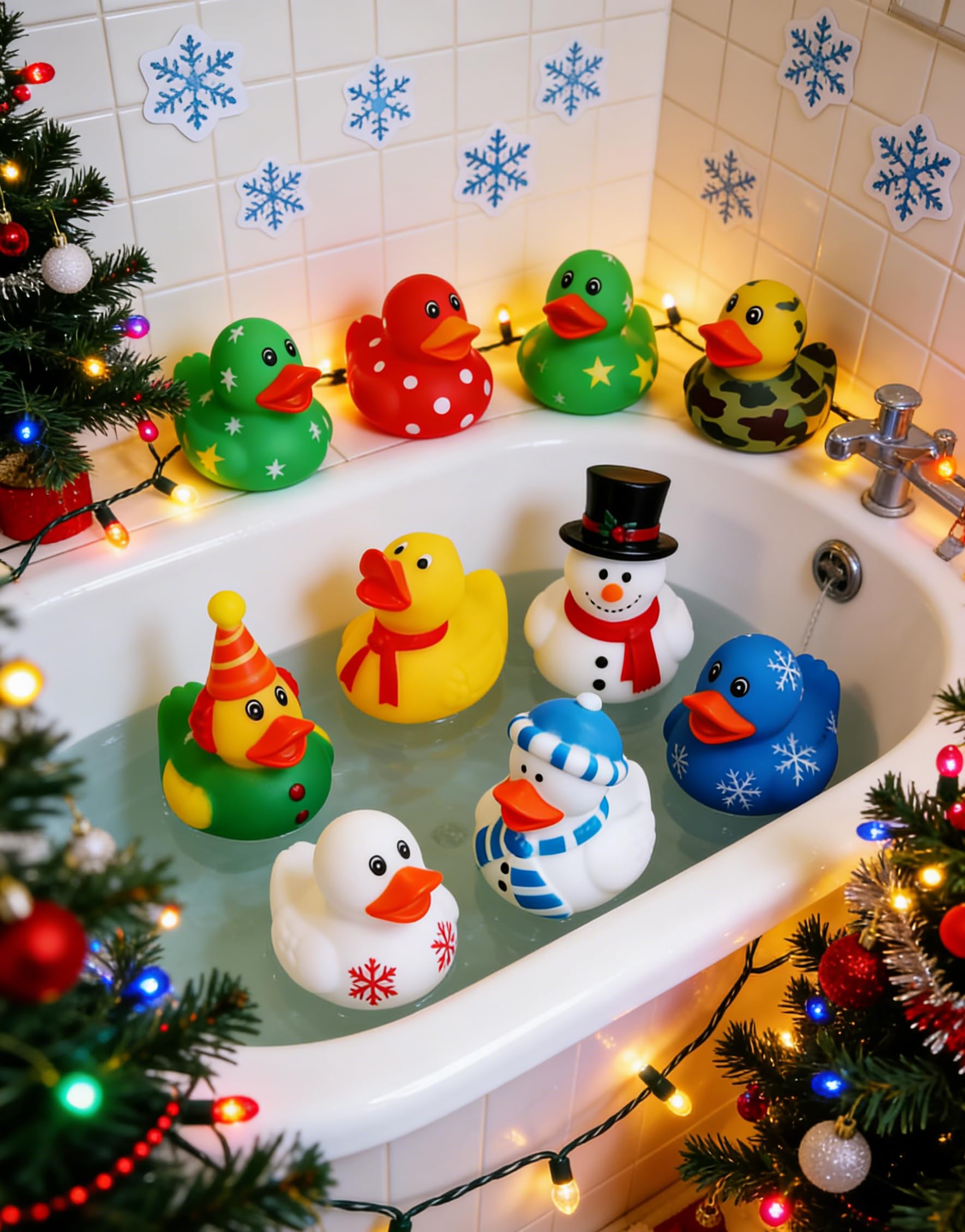 Lanhuiddup 12pcs Rubber Ducks,Halloween Themed Bathtub Toys,Multiple Design & Colors,Ideal for Bath Play,Party Gifts & Small Prizes 6