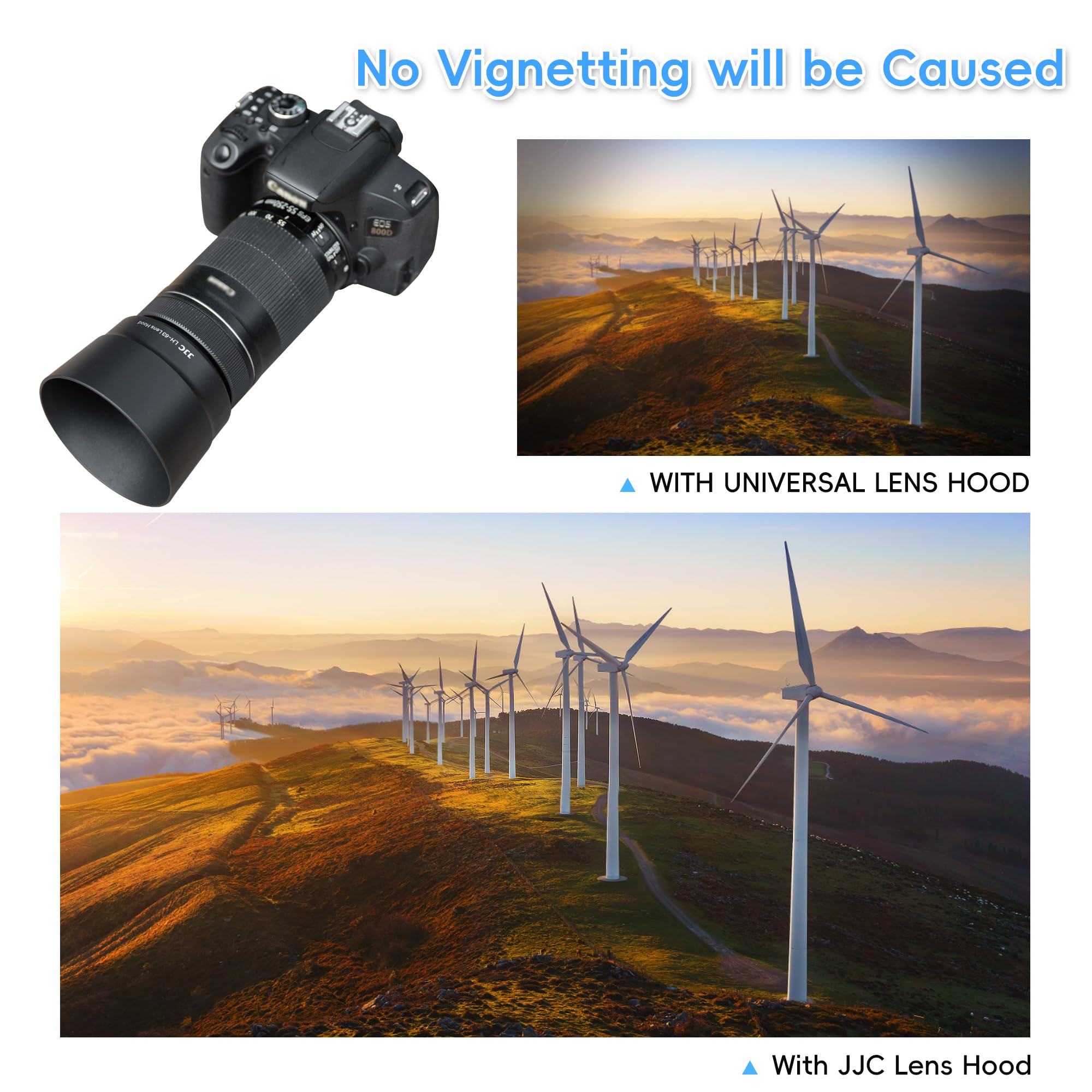 ET-63 Lens Hood for Canon EF-S 55-250mm f/4-5.6 is STM(Not for is or is II) 5