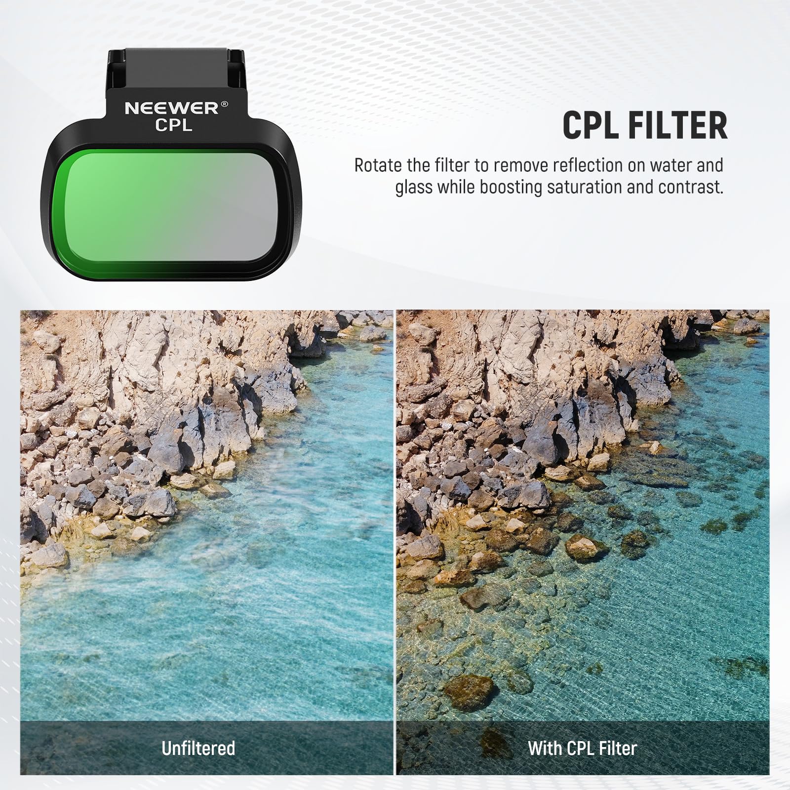NEEWER ND Filter Set Compatible with DJI Mini 4K/2 SE/SE/2/Mavic Mini 5