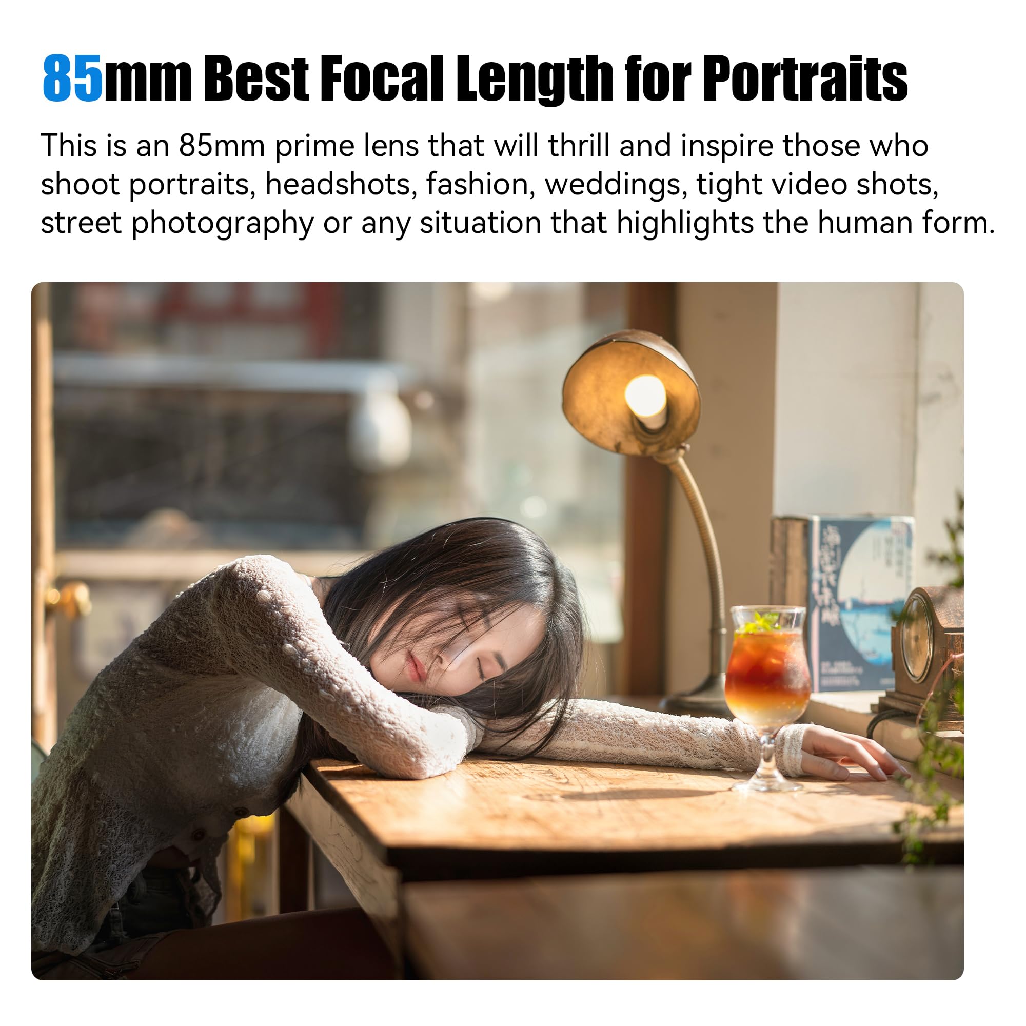 7artisans AF85mm f1.8 Full Frame Portrait Automatic Lens Compatible for Nikon Z5 Z6 Z7 Z6II Z7II Z9(Black) 3