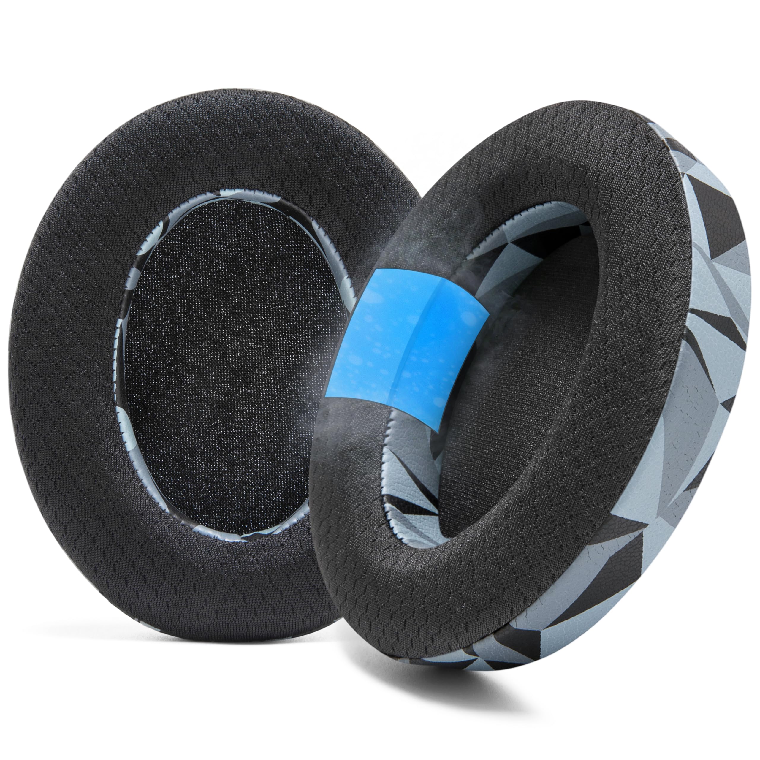 WC Freeze HD6XX - Cooling Gel Earpads for Sennheiser HD6XX, HD58X, HD600, HD650, HD660S, HD660S2, HD580, HD565 & More, Made by Wicked Cushions | Extra Comfortable and Cool | Geo Grey 1