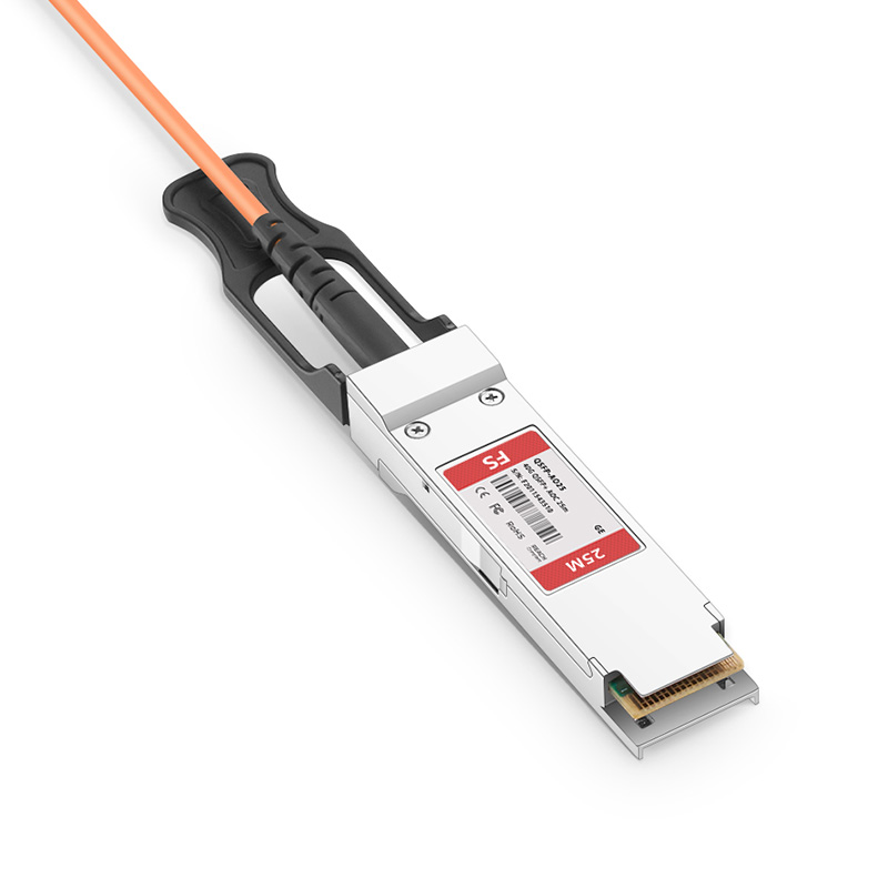 25m (82ft) Generic Compatible 40G QSFP+ Active Optical Cable 3