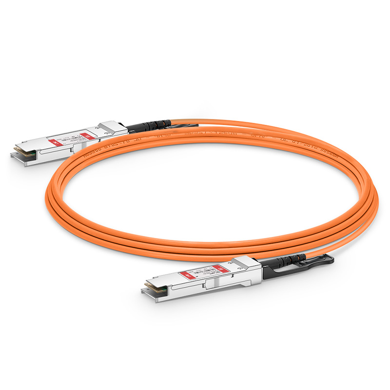 25m (82ft) Generic Compatible 40G QSFP+ Active Optical Cable 2