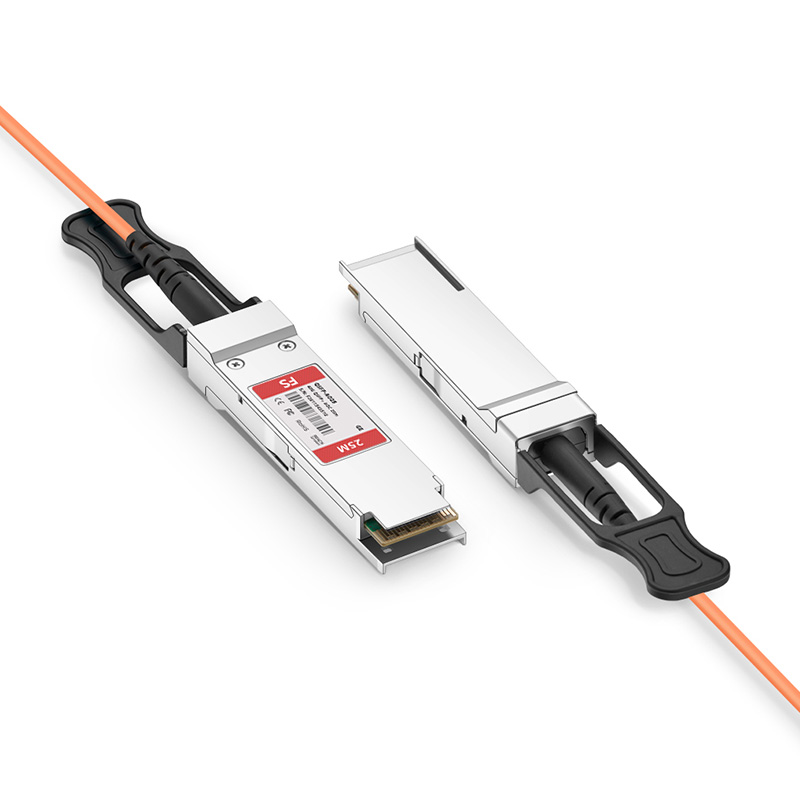 25m (82ft) Generic Compatible 40G QSFP+ Active Optical Cable 4