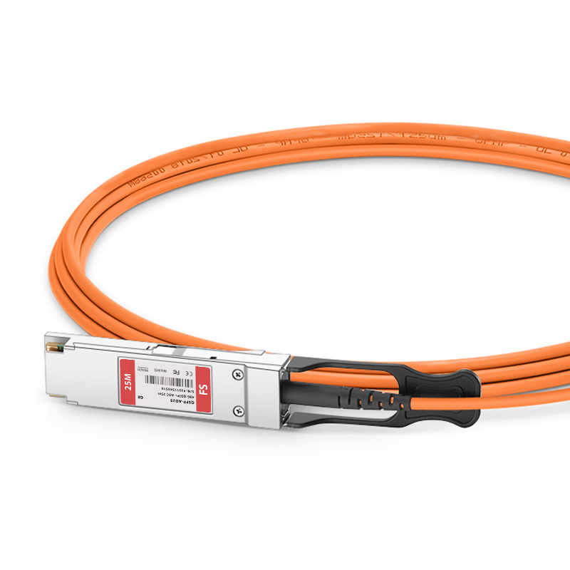 25m (82ft) Generic Compatible 40G QSFP+ Active Optical Cable 5