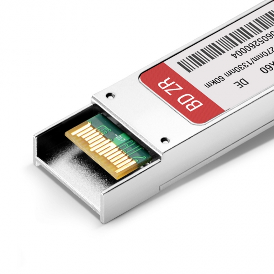 Dell (DE) GP-XFP-10GBX-U-60 Compatible 10GBASE-BX BiDi XFP 1270nm-TX/1330nm-RX 60km DOM LC SMF Transceiver Module 3