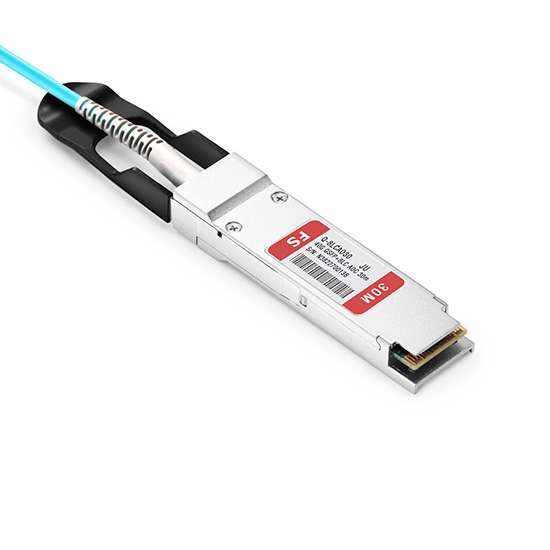 30m (98ft) Juniper Networks EX-QSFP-8LC-AOC30M Compatible  40G QSFP+ to 4 Duplex LC Breakout Active Optical Cable 4