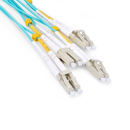 30m (98ft) Juniper Networks EX-QSFP-8LC-AOC30M Compatible  40G QSFP+ to 4 Duplex LC Breakout Active Optical Cable 5