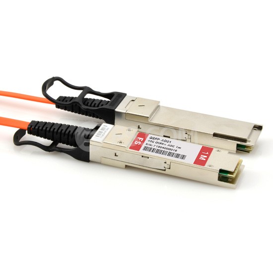 1.25m (4ft) 40G QSFP+ Active Optical Cable for FS Switches 2