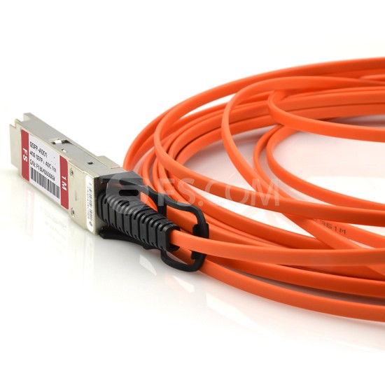 1.25m (4ft) 40G QSFP+ Active Optical Cable for FS Switches 4