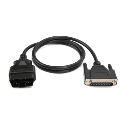 Anu Limen OBD2 to DB25 Diagnostic Cable 40in – 16 Pin Male Adapter for SBB V33 Key Programmer, Replacement Cable with Brass Conductors