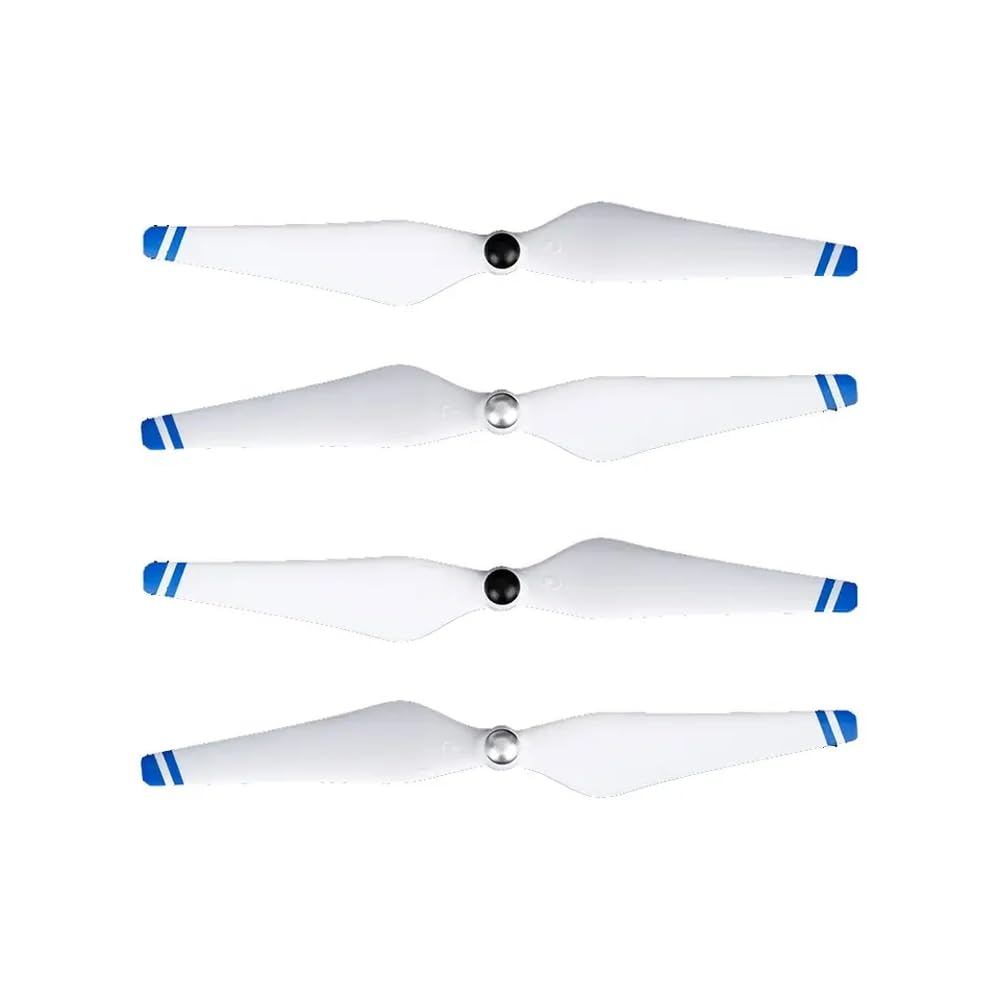 Compatible 9450 Propeller Set for Phantom 3 Drone Series Including Advanced Standard Pro SE and Vision Models Replacement Drone Accessories(White Blue 4pcs)