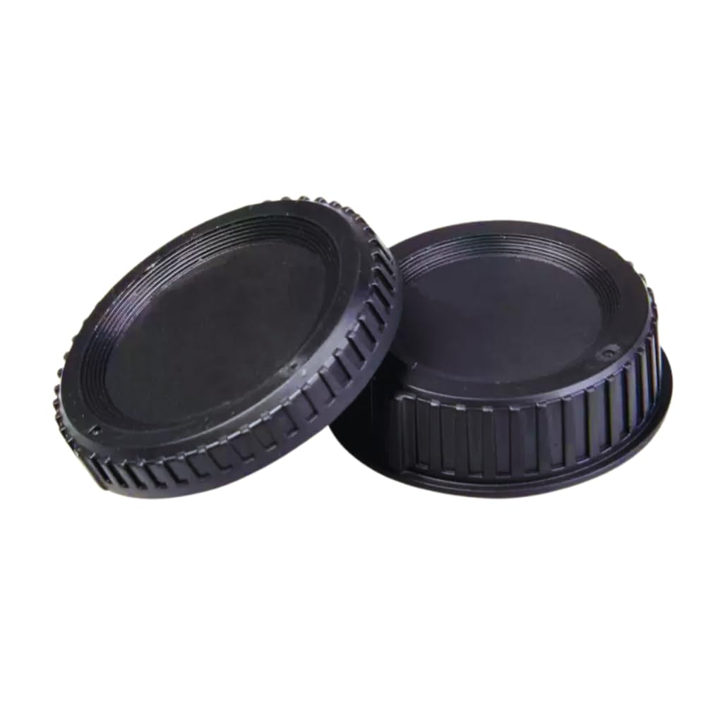 Pacezy Front Body Cap and Rear Lens Cap Cover for Nikon D7500 D7200 D7100 D7000 D5600 D5300 D5200 D5100 D3500 D3400 D3300 D3200 D3100 D850 D810 D800 D750 D600 D90 D80 More Nikon F Mount DSLR and Lens