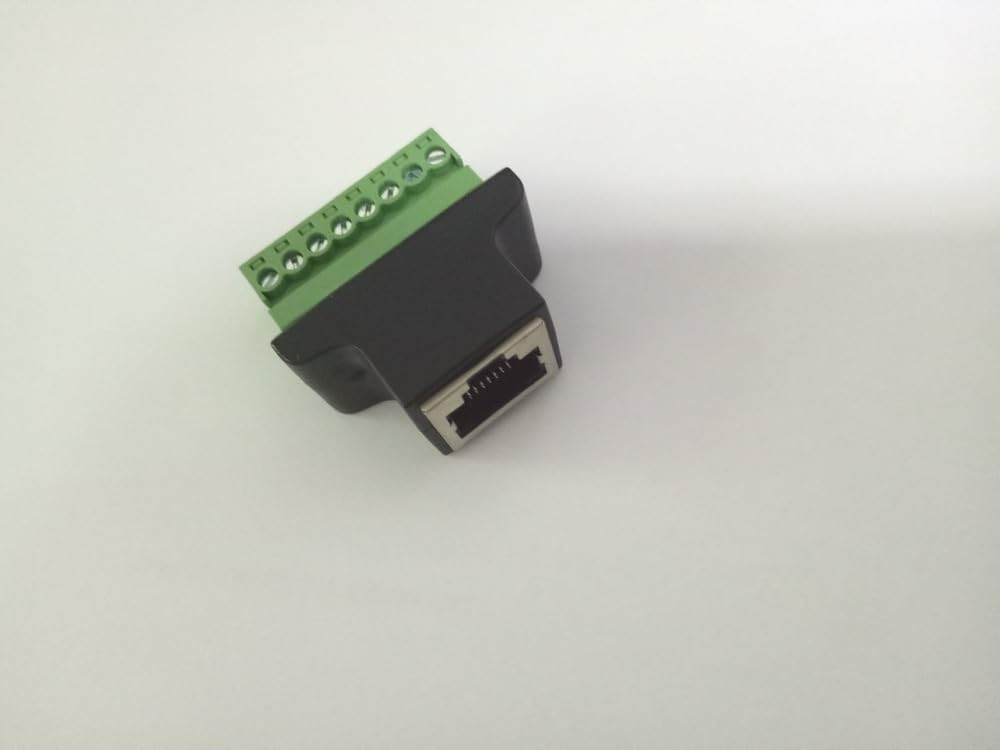 Wiring Connecting Terminals - 10PCS 8p8c Socket RJ45 to 8PIN Terminal Rj45 to Screw for Cat5 Cat5e Cable