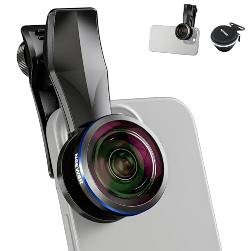 NEEWER 8mm Fisheye Lens with 220 Wide Angle & 17mm Thread Phone Lens Clip, Also for 17mm Threaded Phone Cage/Case/Clamp/Backplate, LS-29 PRO