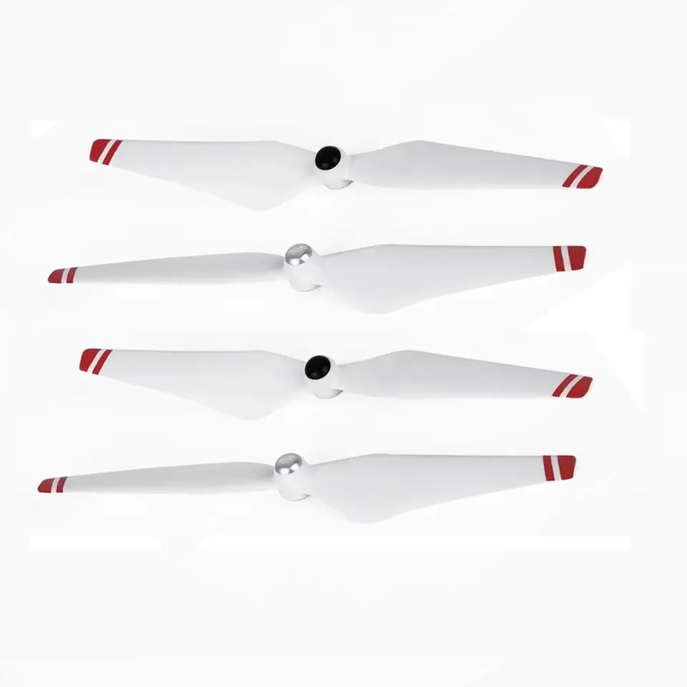 Compatible 9450 Propeller Set for Phantom 3 Drone Series Including Advanced Standard Pro SE and Vision Models Replacement Drone Accessories(White Red 4pcs)