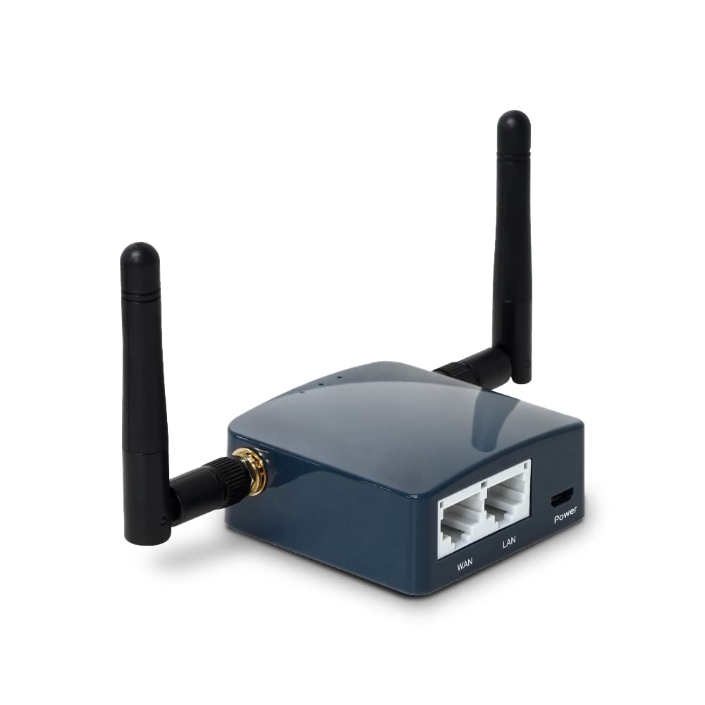 GL.iNet GL-AR300M16-Ext Portable Mini Travel Wireless Pocket Router - WiFi Router | OpenWrt | 2 x Ethernet Ports | OpenVPN/Wireguard VPN for Public & Hotel Wi-Fi | USB 2.0 Port | 2 x External Antennas