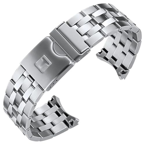 XIRIXX For Tissot T120 Starfish Series Wrist Strap 1853 Steel Strap T120407A T120407 Men's Fine Steel Watch Strap Chain(Silvery)