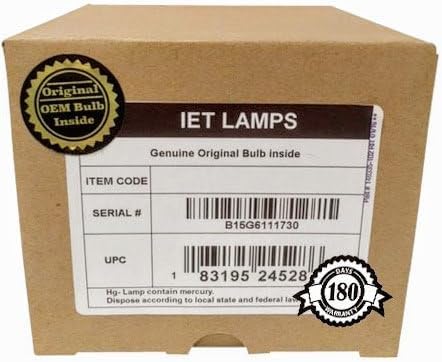 IET Genuine Replacement Lamp for ViewSonic PX729-4KS Projector with One Year Warranty (OEM Bulb Inside)