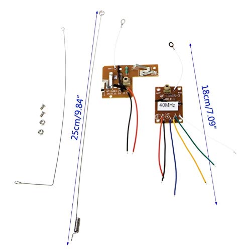1set 4CH 40MHZ Remote Transmitter and Receiver Board with Antenna for DIY RC Car Robot Remote Control Toy Parts