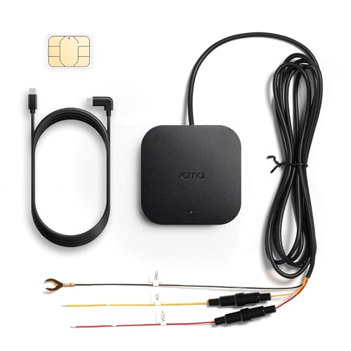 70mai UP05 4G Hardwire Kit with SIM Card, 4G Support, Type-C for Dash Cam A510, X800, A810S, T800, A810 Lite, 12V-30V to 5V/2.4A, Remote Monitoring, Low Voltage Protection, 24H Parking Mode