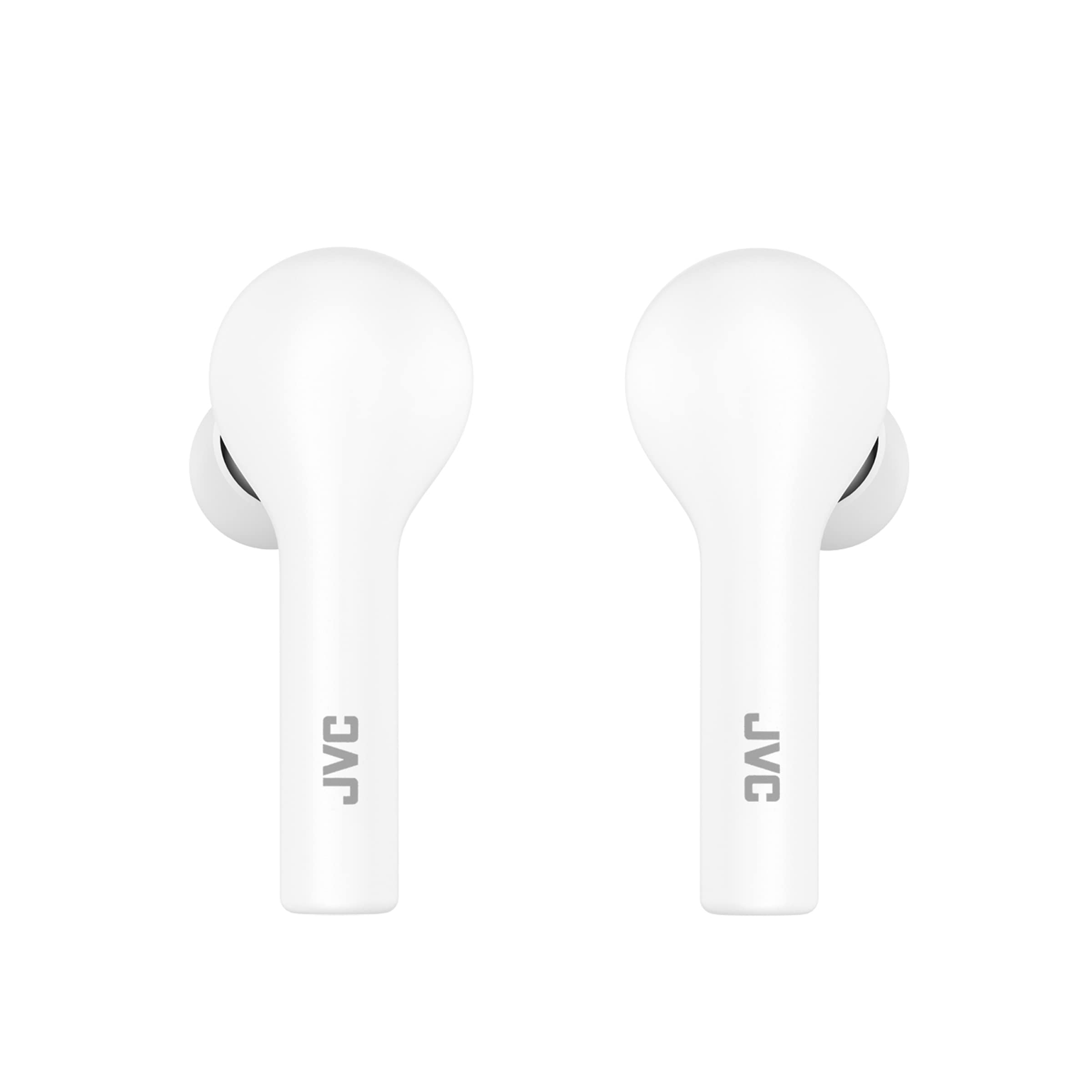 JVC Marshmallow+ True Wireless Earbuds Headphones with Low Latency, Touch Sensor Operation, Auto Ear Detection Sensor, Bluetooth 5.0, Long Battery Life (up to 30 Hours) - HAA17TW (White)
