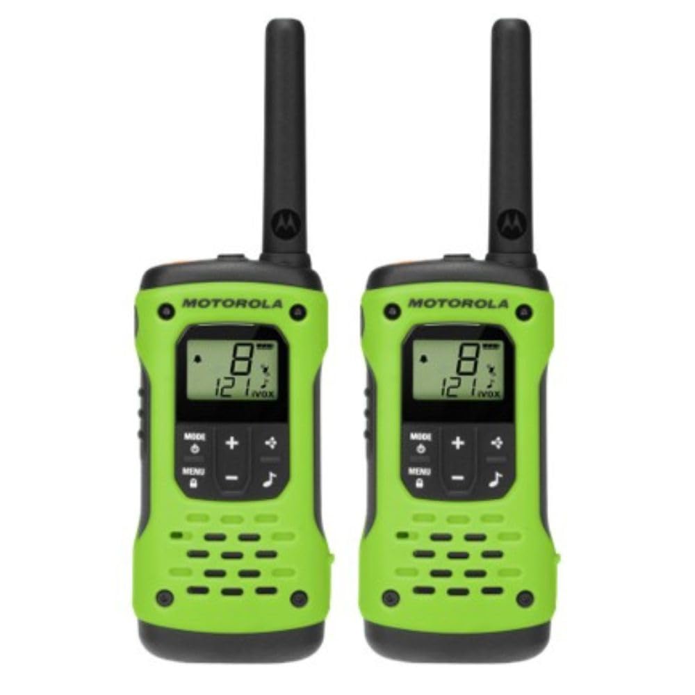 Motorola Solutions T600 35 mi. Waterproof Two-Way Radio Green 2-Pack