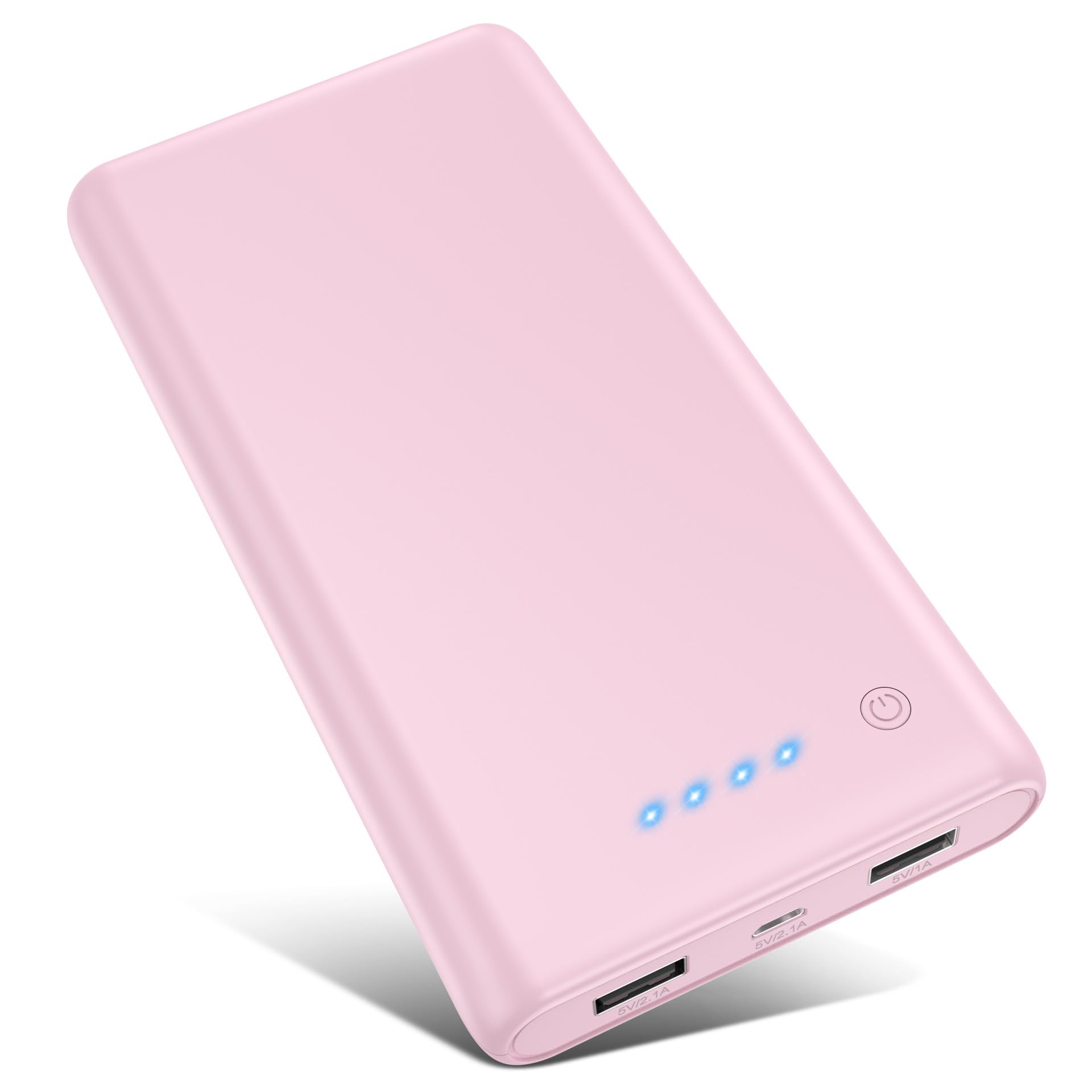 Portable Charger Power Bank 25,800mAh,Ultra-High Capacity Fast Phone Charging with Intelligent Smart IC,2 USB Port External Cell Phone Battery Pack Compatible with iPhone 17 16 15,Samsung,Android-Pink