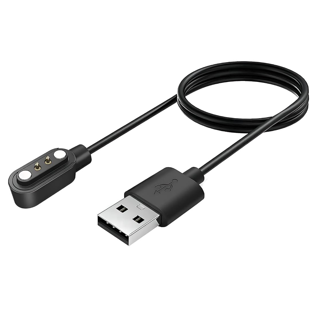 ONUMTZ Noise Twist Round Dial Smartwatch Charger, Magnetic 2-Pin USB Charging Cable, Replacement Cable for Noise Twist, Fast & Safe Charging, Cable Only