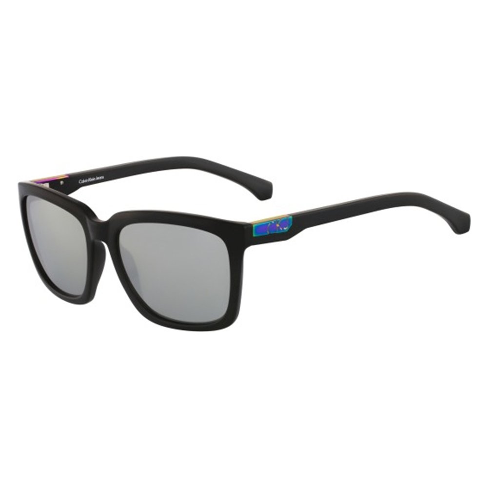 Calvin Klein Jeans Mirrored Square Unisex Sunglasses - (Calvin Klein Jeans 750 001 56 S|56|Silver Color)