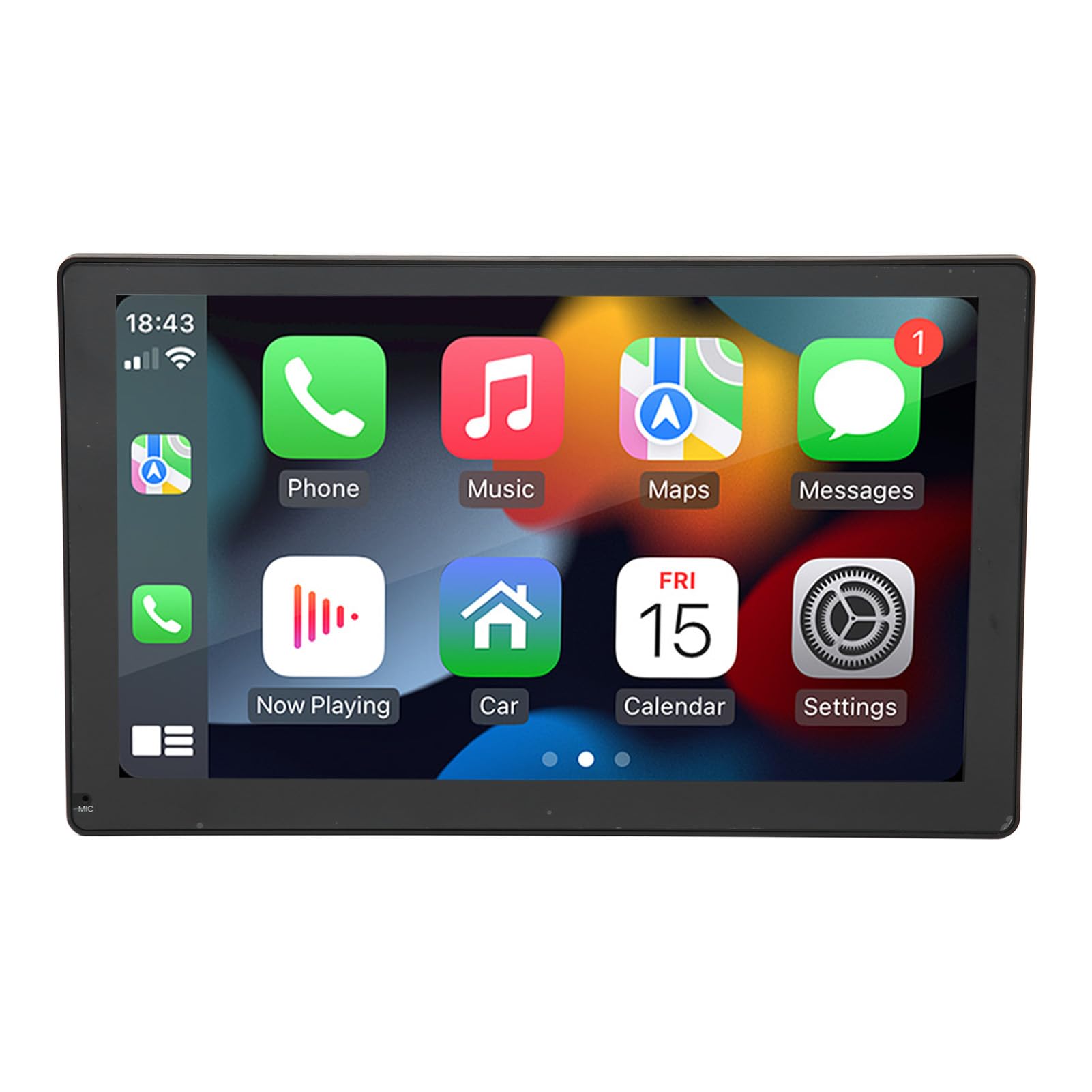 9 Inch Car MP5 Player Touch Screen Auto Stereo Multimedia Radio with 12 LED Camera, 12-24V Cigarette Lighter, Bluetooth, MirrorLink, Android Auto, Dashboard Installation