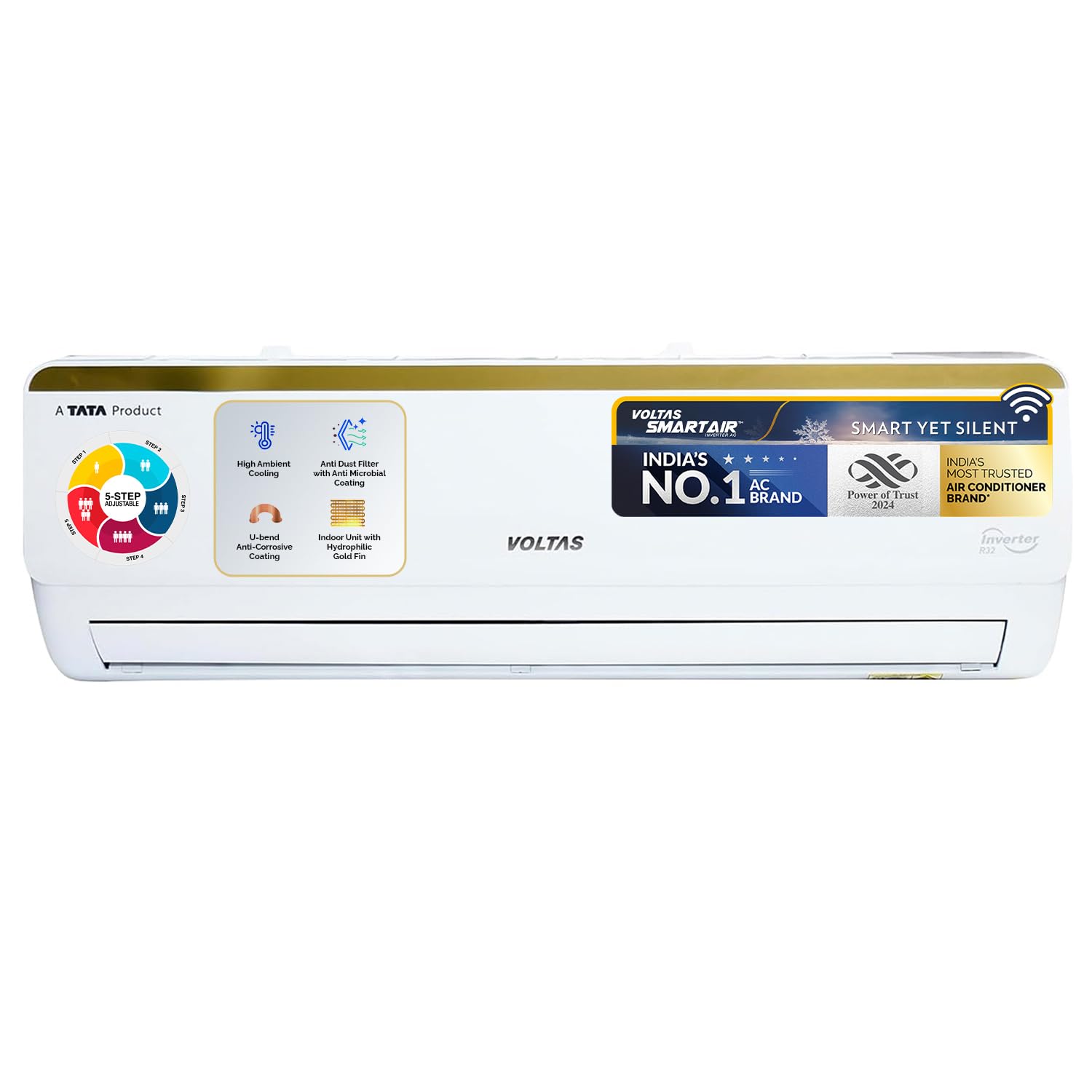Voltas 1.5 Ton 3 Star Split AC (Copper 183 CZA White)