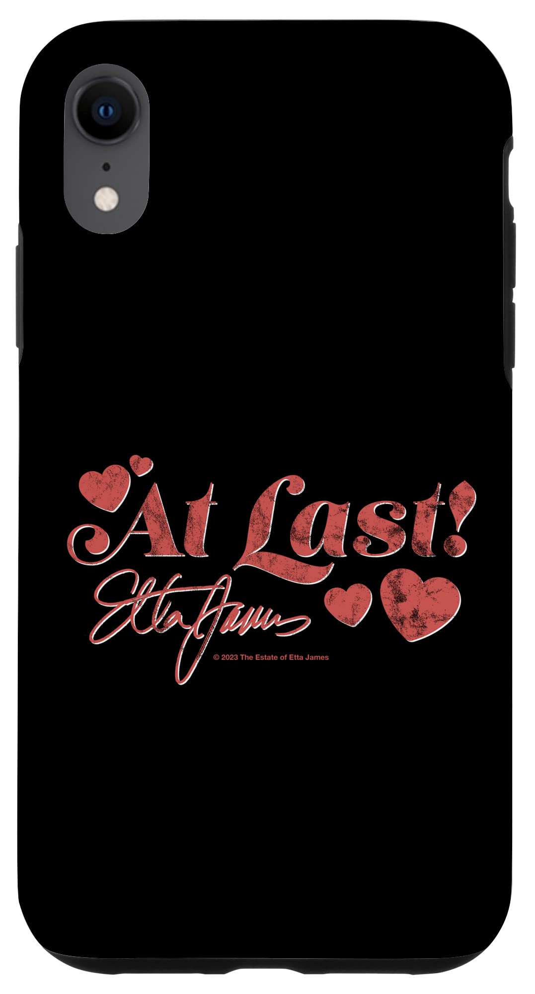 iPhone XR Etta James At Last Signature Hearts Case