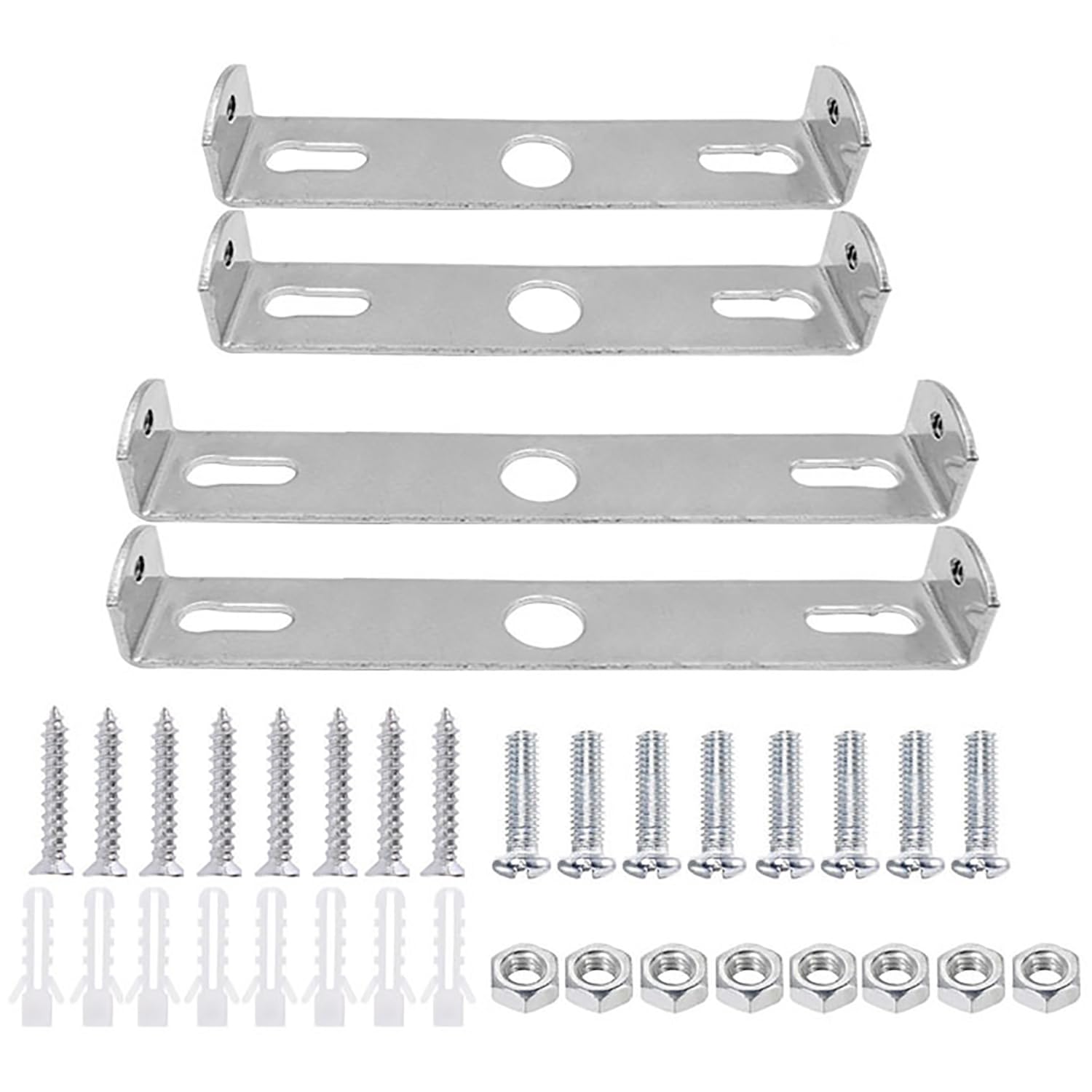 RLECS 4 Sets 105mm and 90mm Socket Mounting Plate Ceiling Pendant Crossbar Silver Metal Luminaire Mounting Bracket Suitable for Pendant Lamp Wall Lamp Living Room Lamp Outdoor Wall Lamp