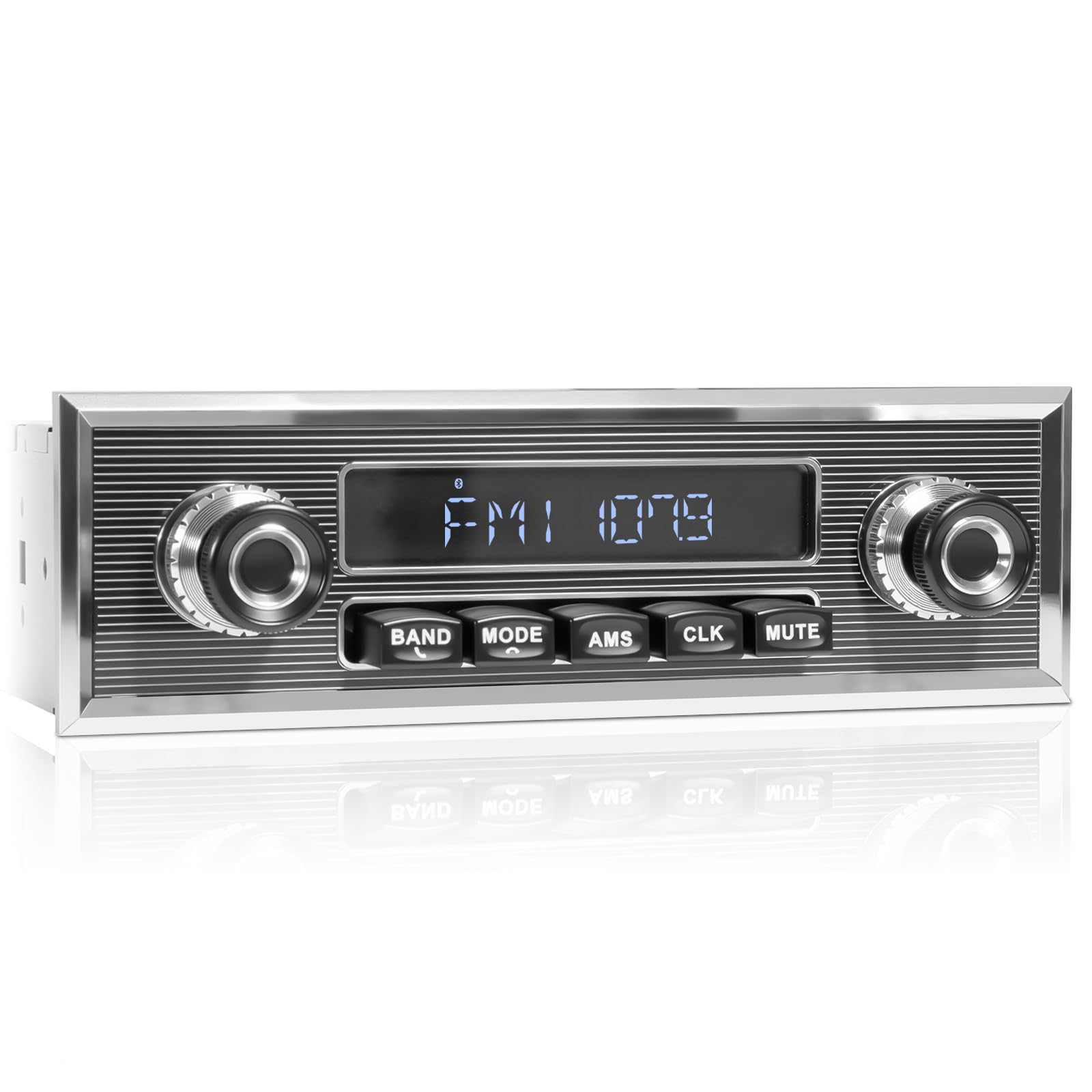 Bluetooth Retro Radio for Classic Vehicles: Single Din Vintage Car Stereo