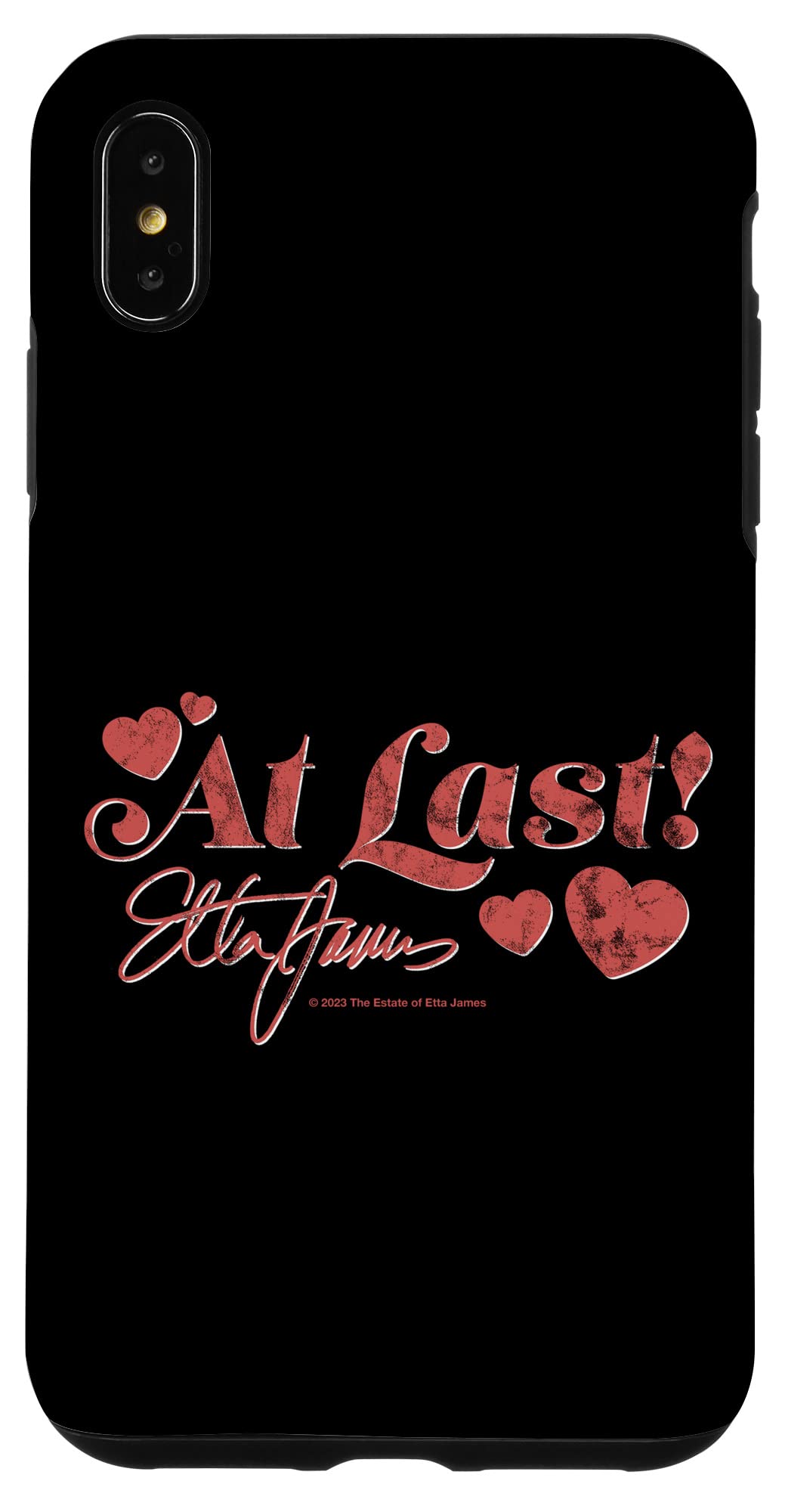 iPhone XS Max Etta James At Last Signature Hearts Case