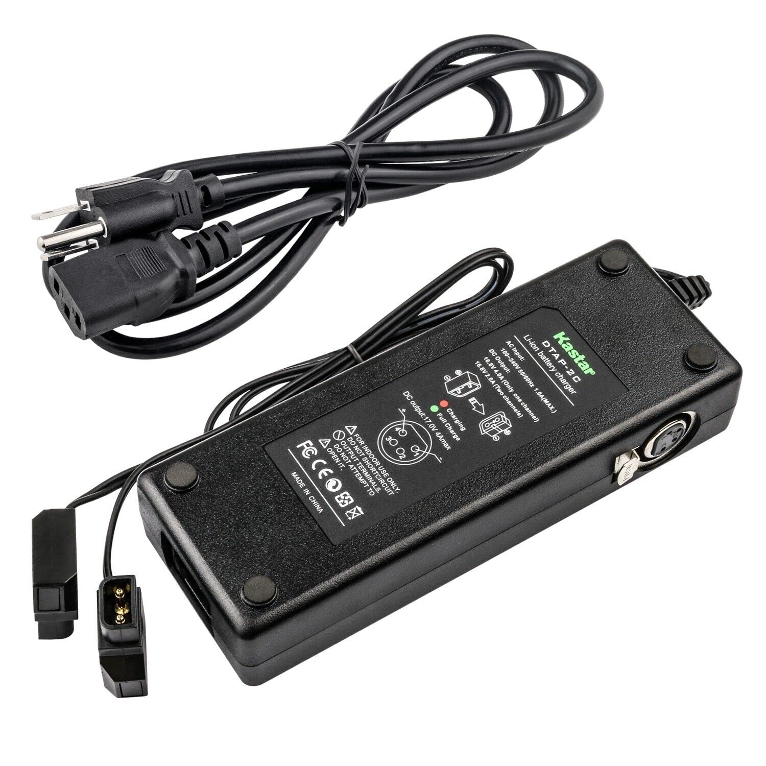 Kastar Dual D-Tap Charger with 4-pin XLR DC Compatible with DSR-370PK2 DSR-390 DSR-390K1 DSR-390K2 DSR-390L DSR-390P DSR-400 DSR-400K DSR-400L DSR-400P DSR-400PK DSR-400PL DSR-450WS Camera